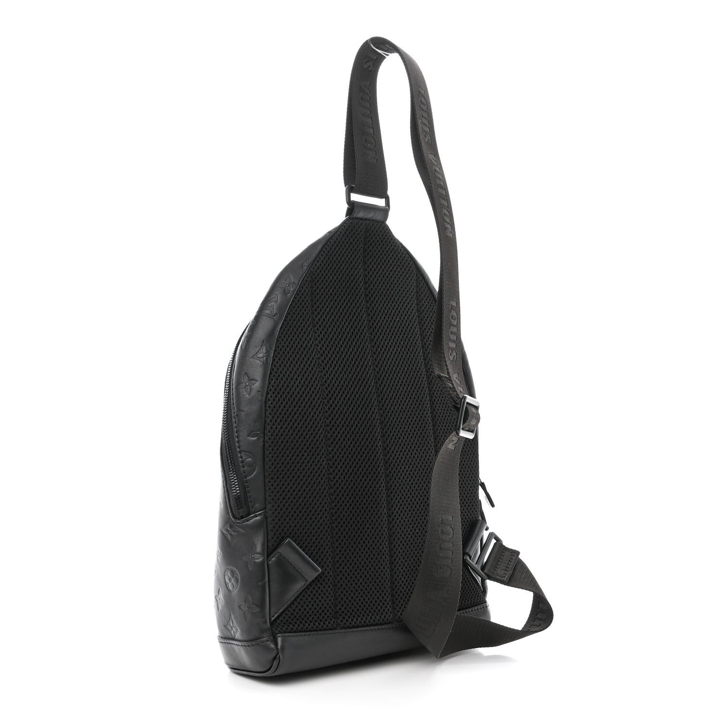 Louis Vuitton Monogram Shadow Racer Slingbag Black 3 of 9