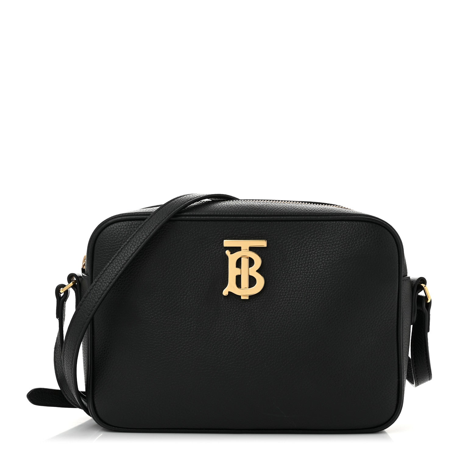 Burberry Grained Calfskin TB Large Camera Bag Black Black 1 of 10