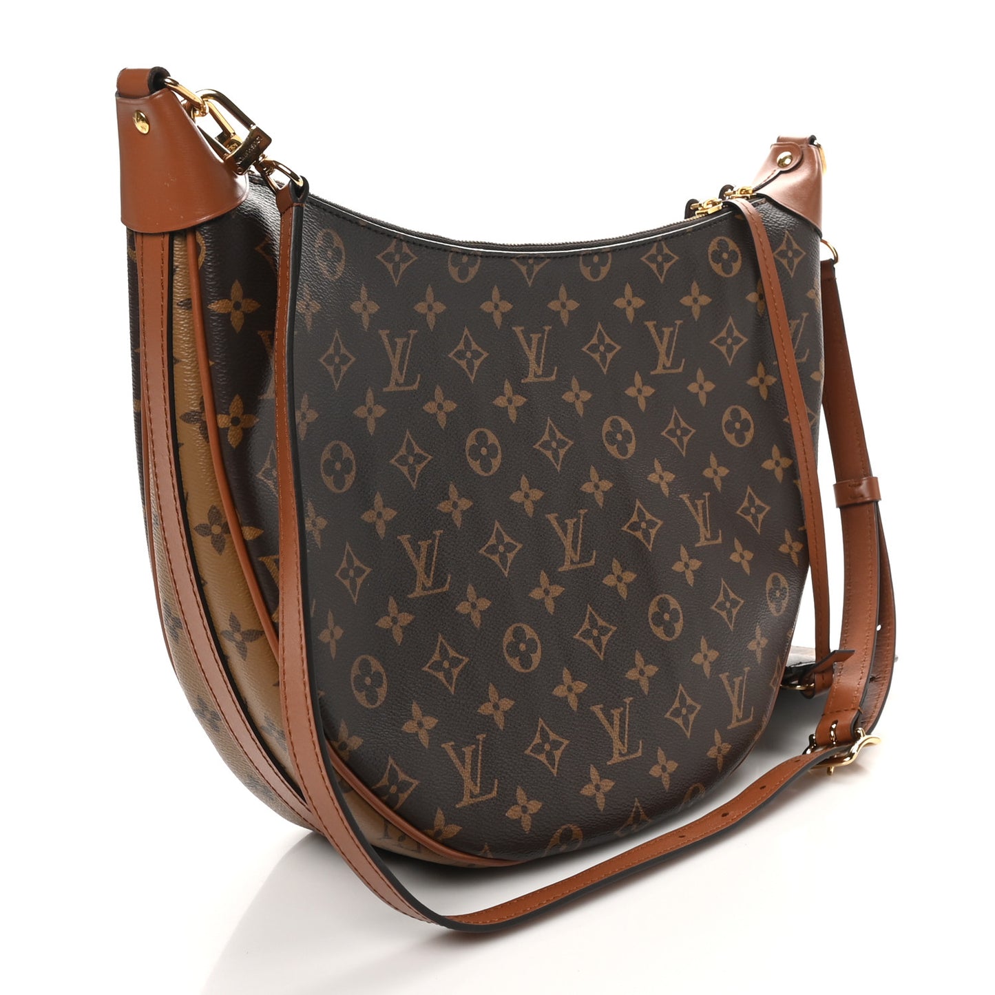 Reverse Monogram Loop Hobo