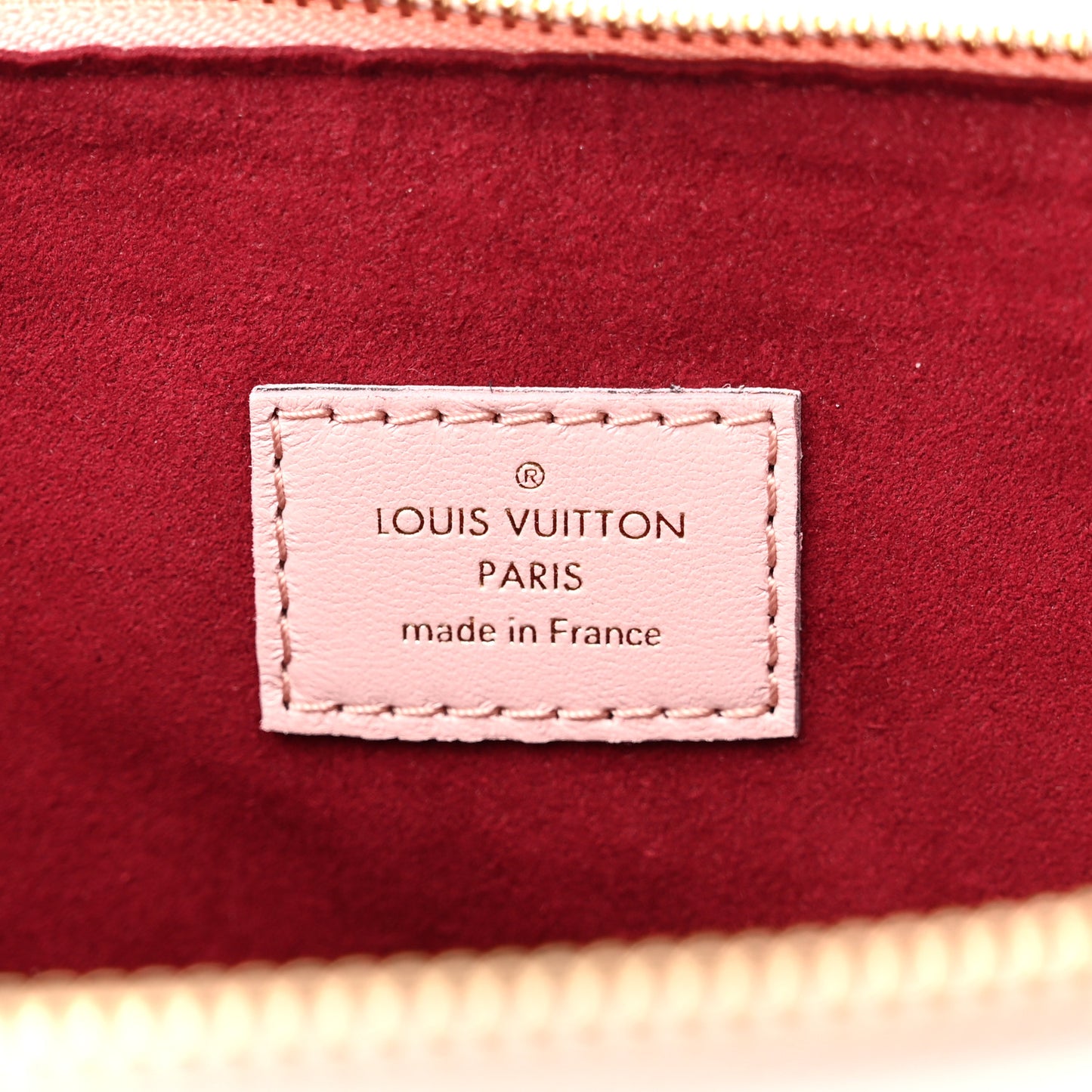 Lambskin Embossed Monogram Coussin PM Rose