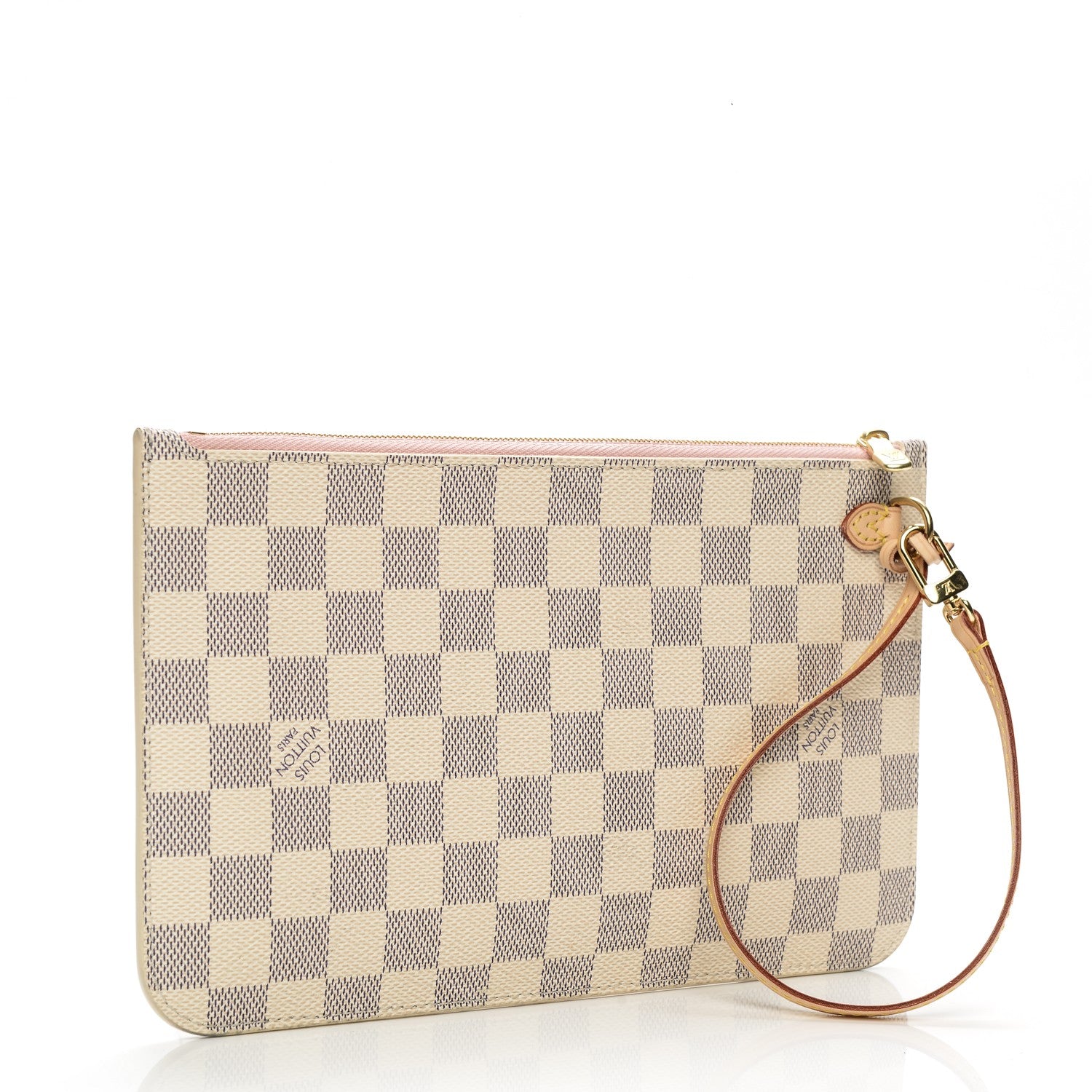 Louis Vuitton Damier Azur Neverfull MM GM Pochette Rose Ballerine 3 of 8