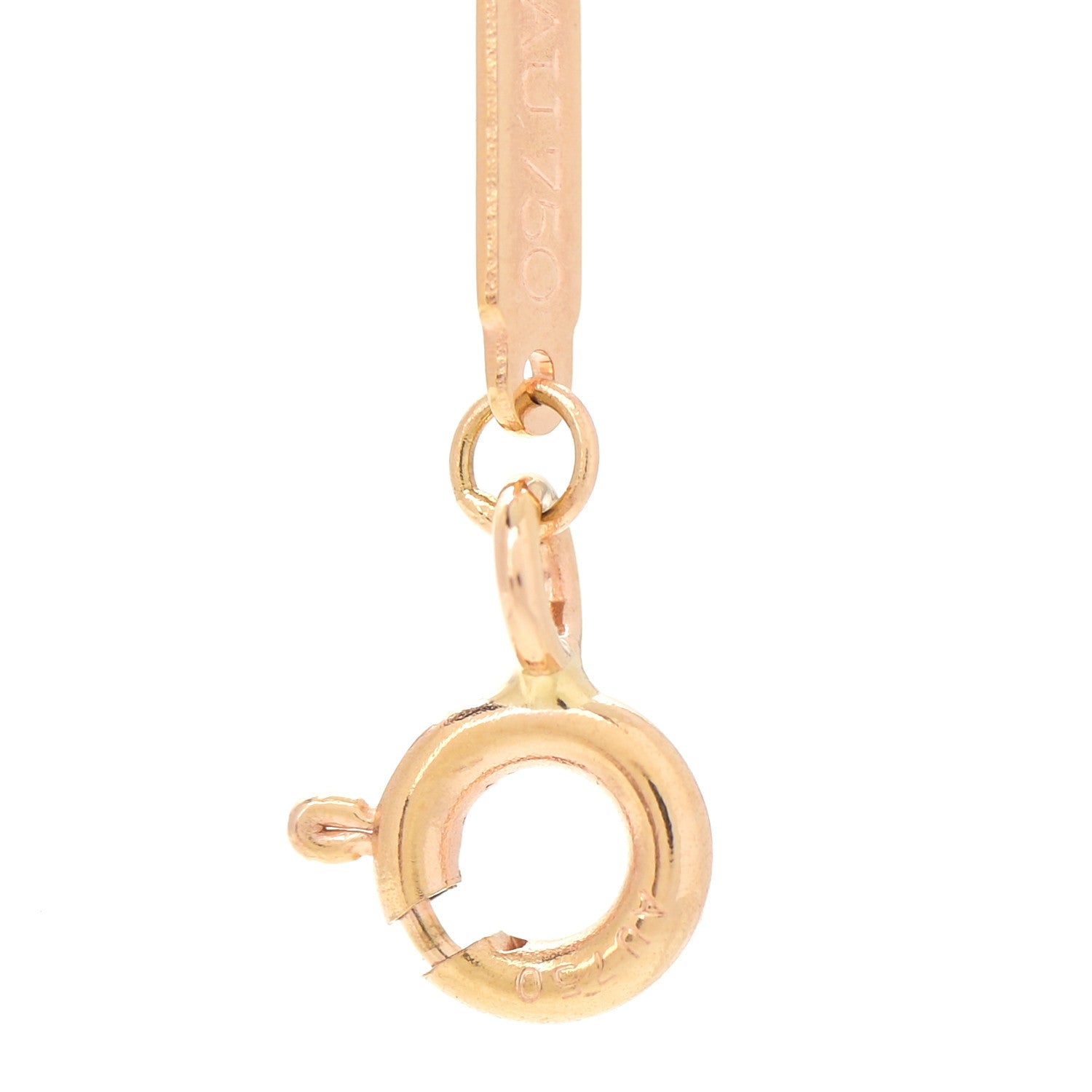 Tiffany 18K Rose Gold Small T Smile Pendant Necklace 6 of 6
