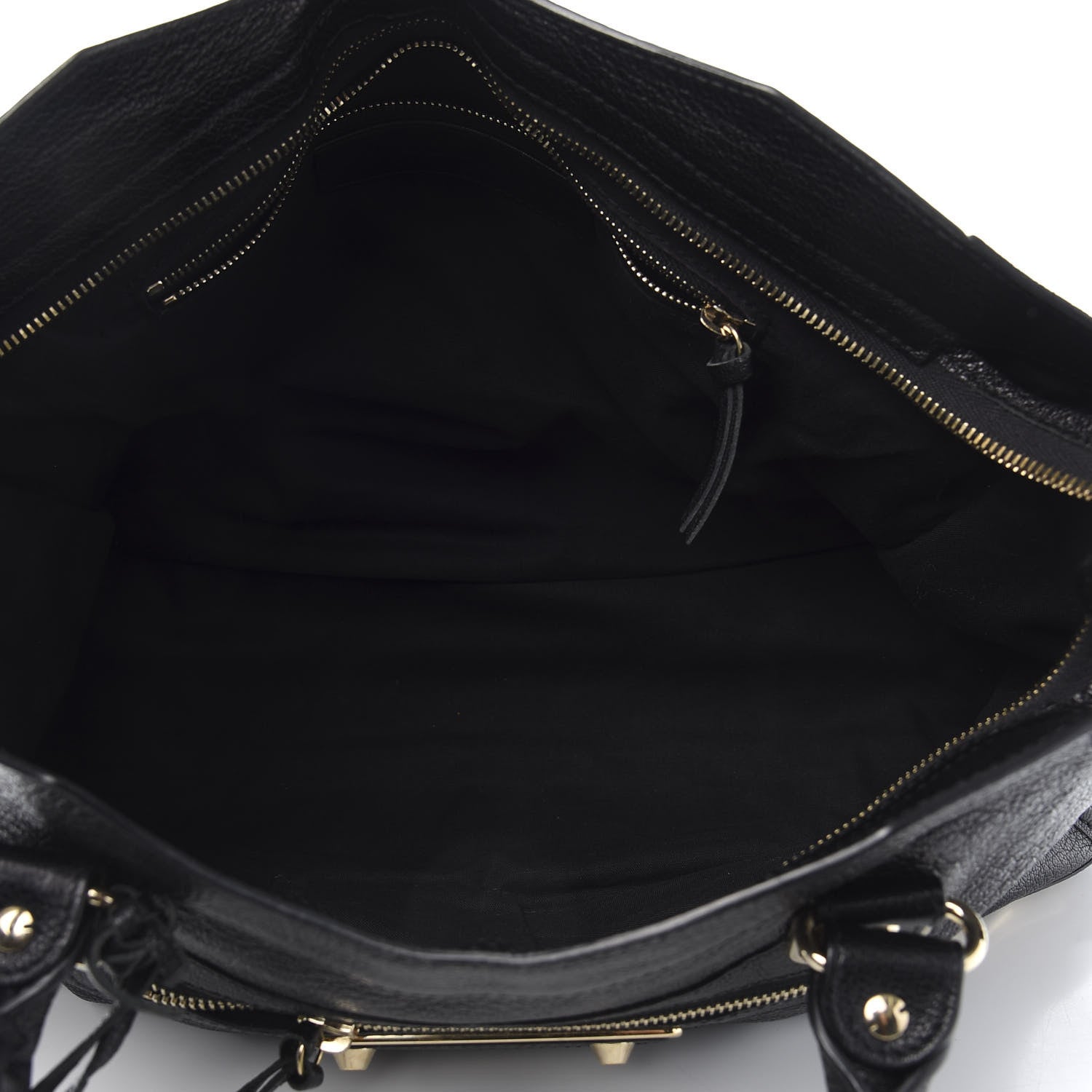 Balenciaga Chevre Gold Metallic Edge Hardware City Black 6 of 12