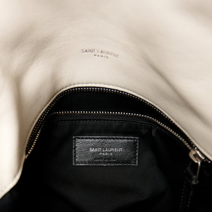 Saint Laurent Lambskin Quilted Small Loulou Puffer Monogram Chain Satchel Crema Soft 6 of 10