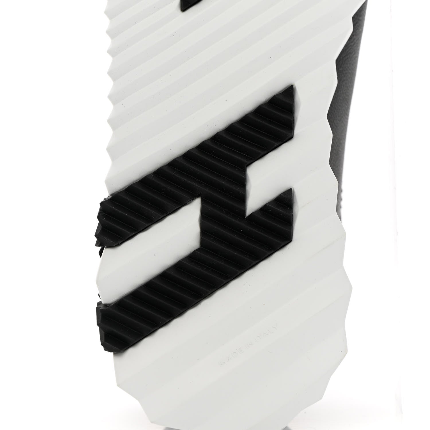 Hermes Goatskin Suede Goatskin Bouncing Sneakers 38 Black White 7 of 8