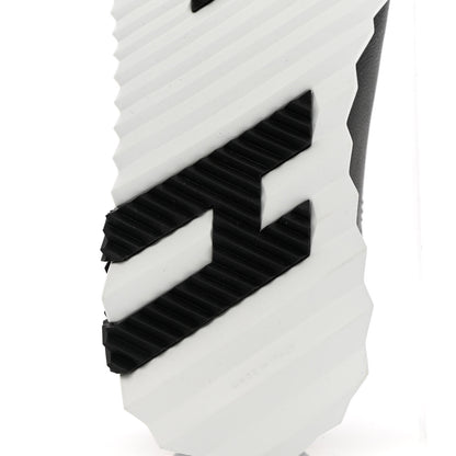 Hermes Goatskin Suede Goatskin Bouncing Sneakers 38 Black White 7 of 8