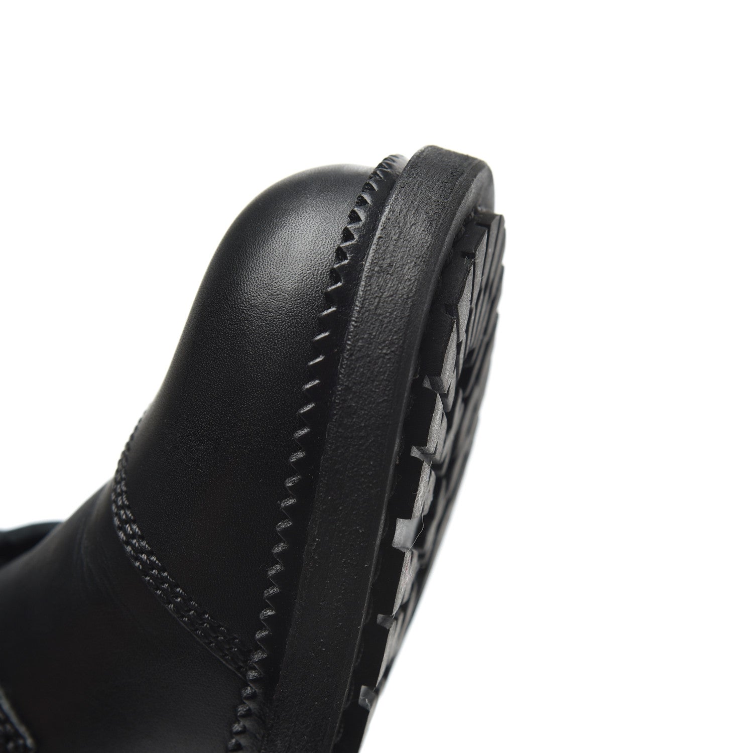 Chanel Calfskin Quilted Lace Up Combat Boots 37 Black 19 of 19