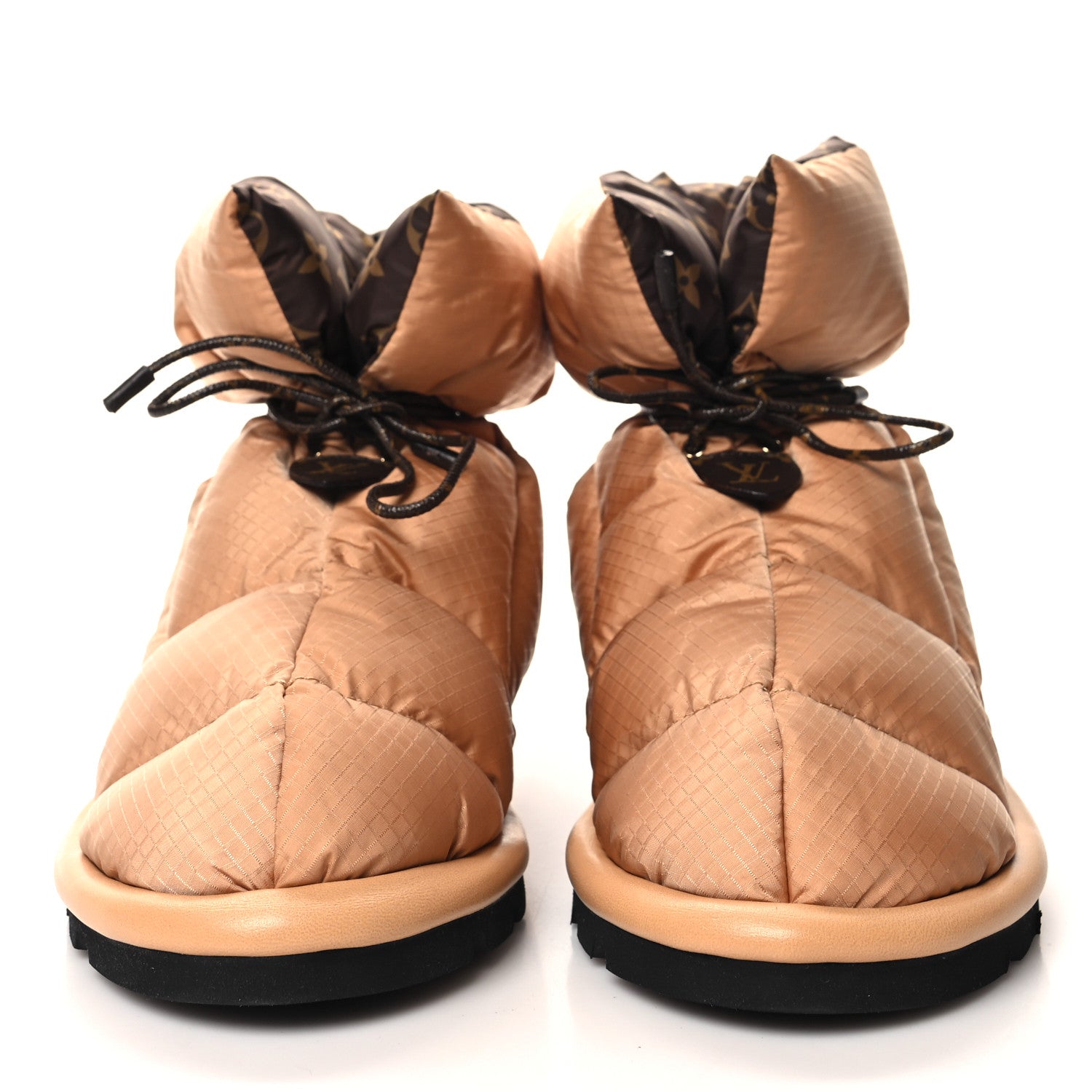 Louis Vuitton Nylon Monogram Pillow Comfort Ankle Boot 38 Beige 2 of 7