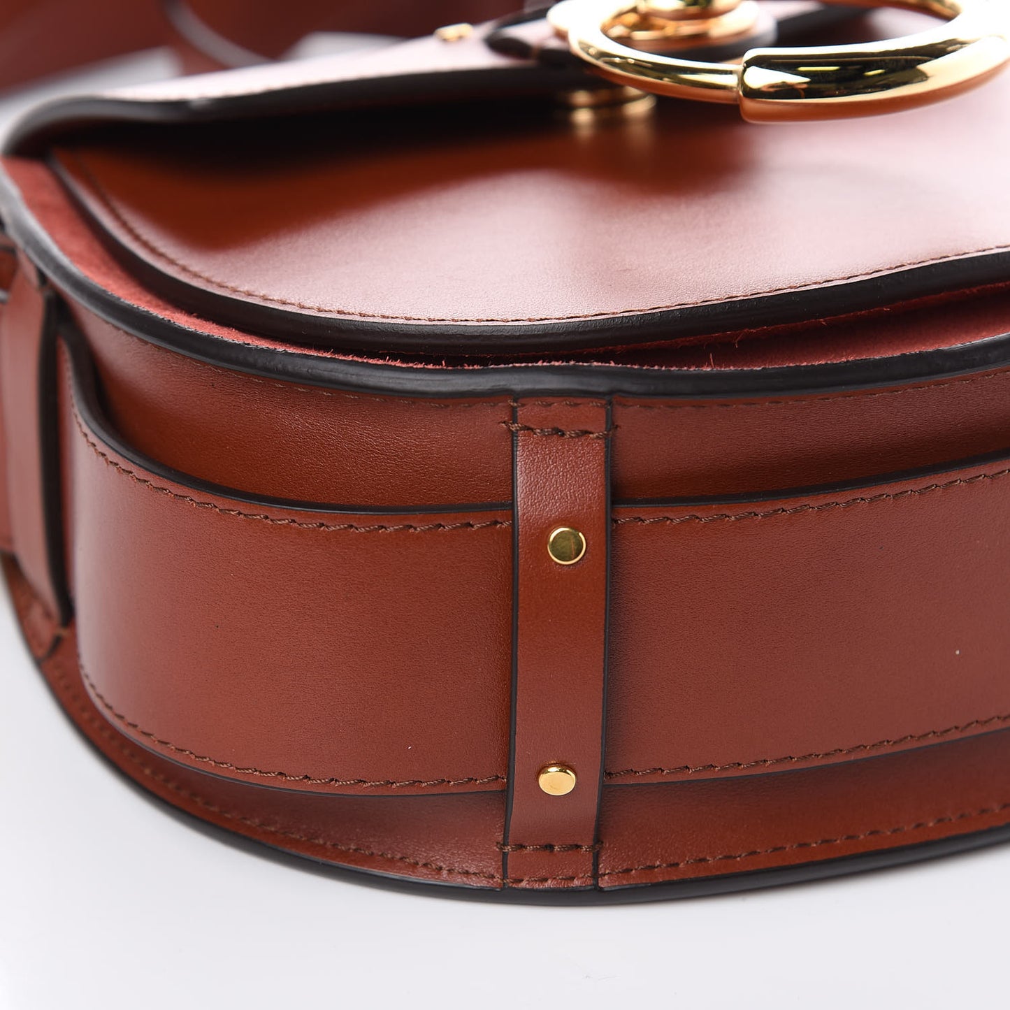 Calfskin Small Tess Bag Sepia Brown