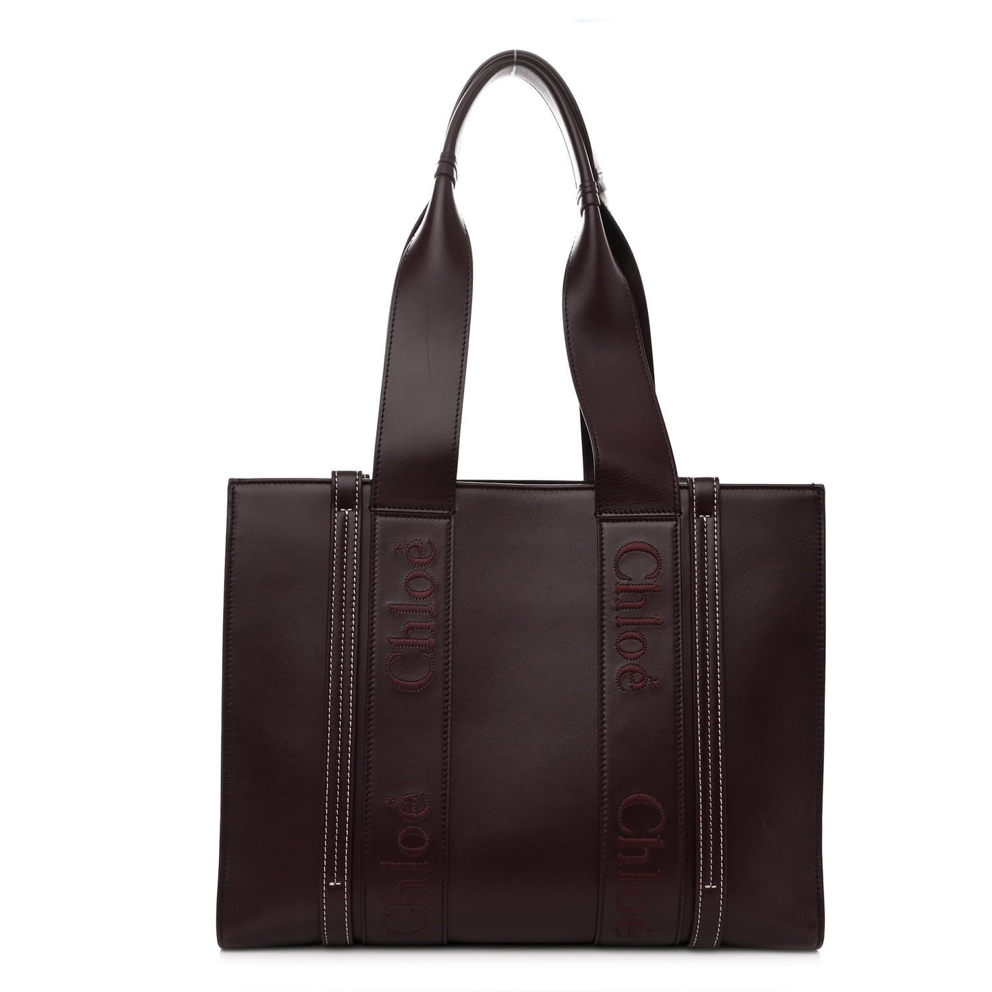 Calfskin Medium Woody Tote Deep Violine