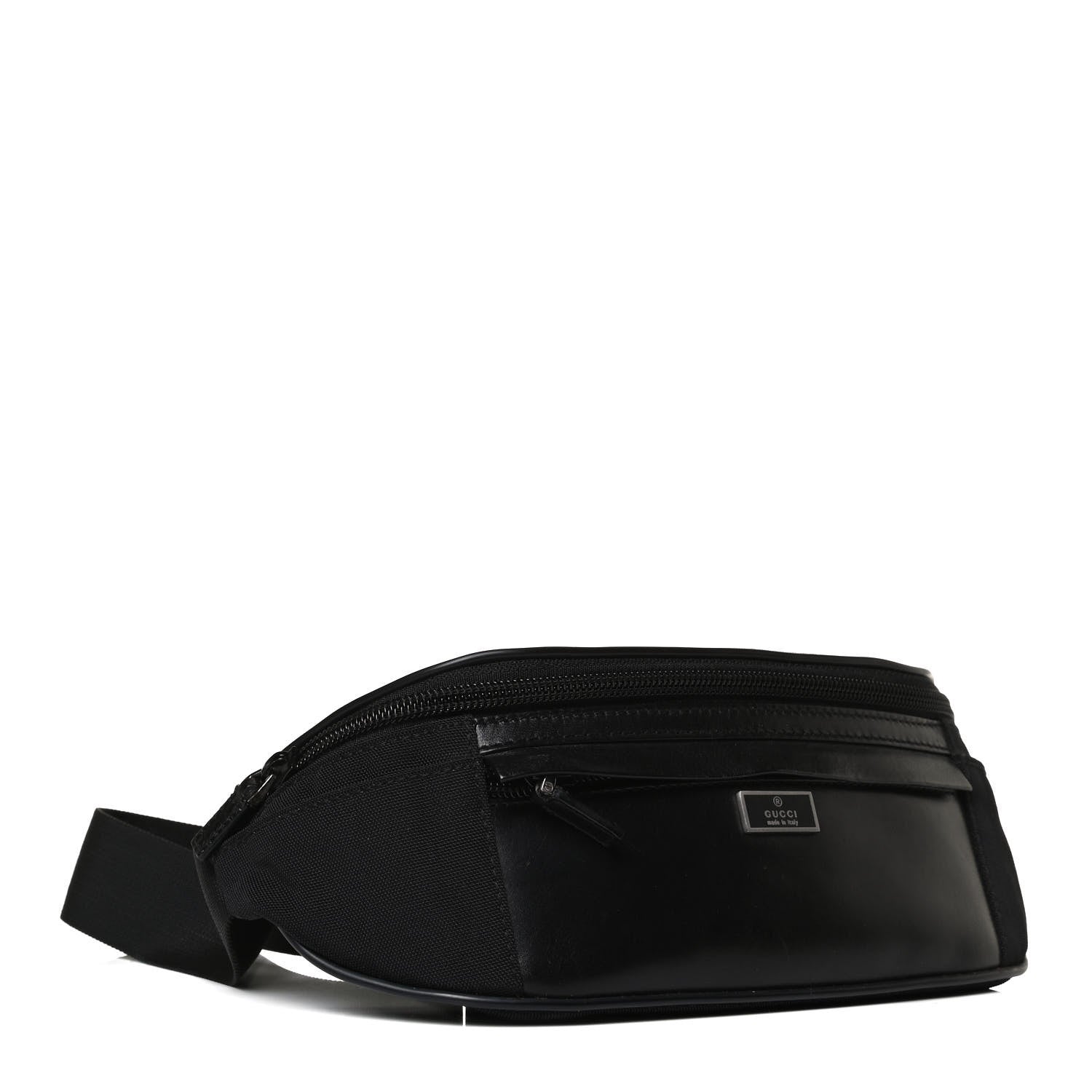 Gucci Canvas Calfskin Belt Bag Black 4 of 11