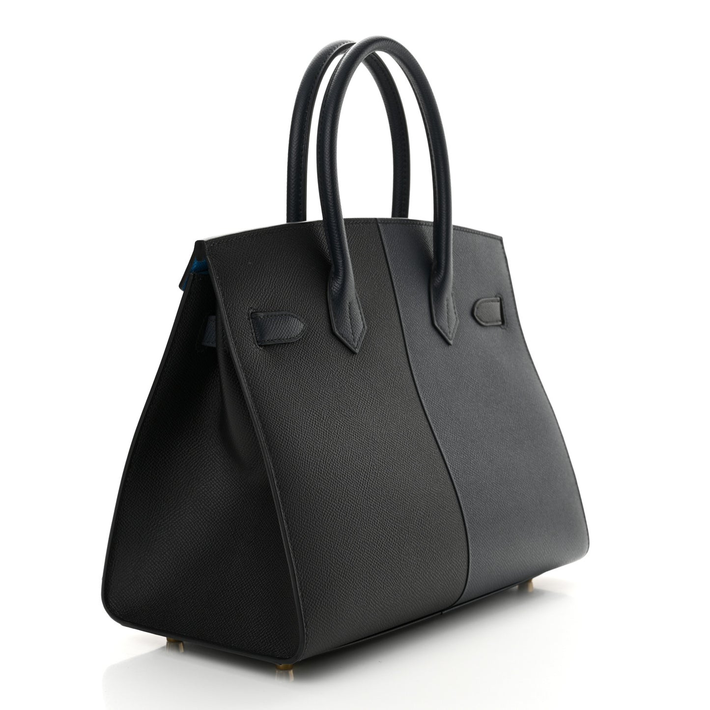 Epsom Casaque Birkin Sellier 30 Bleu Indigo Black Bleu Frida