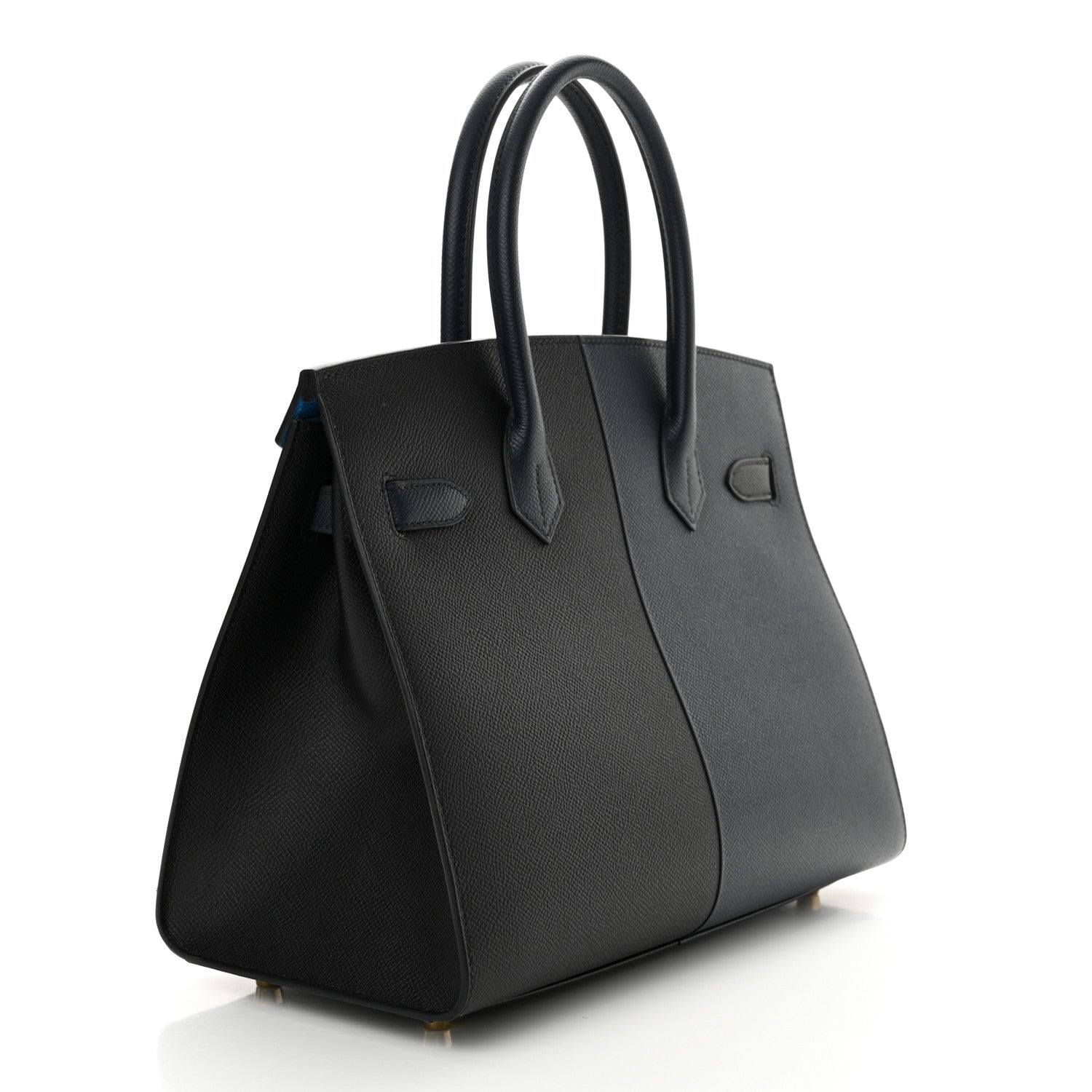 Hermes Epsom Casaque Birkin Sellier 30 Bleu Indigo Black Bleu Frida 2 of 11