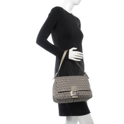Fendi Zucchino Vachetta Mama Baguette Caffe Argilla Canna di Fucile 2 of 7