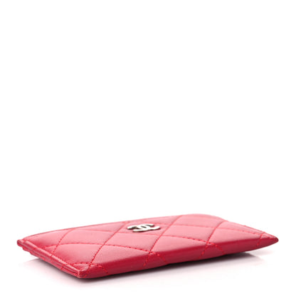 Chanel Lambskin Quilted Card Holder Red 4 of 10