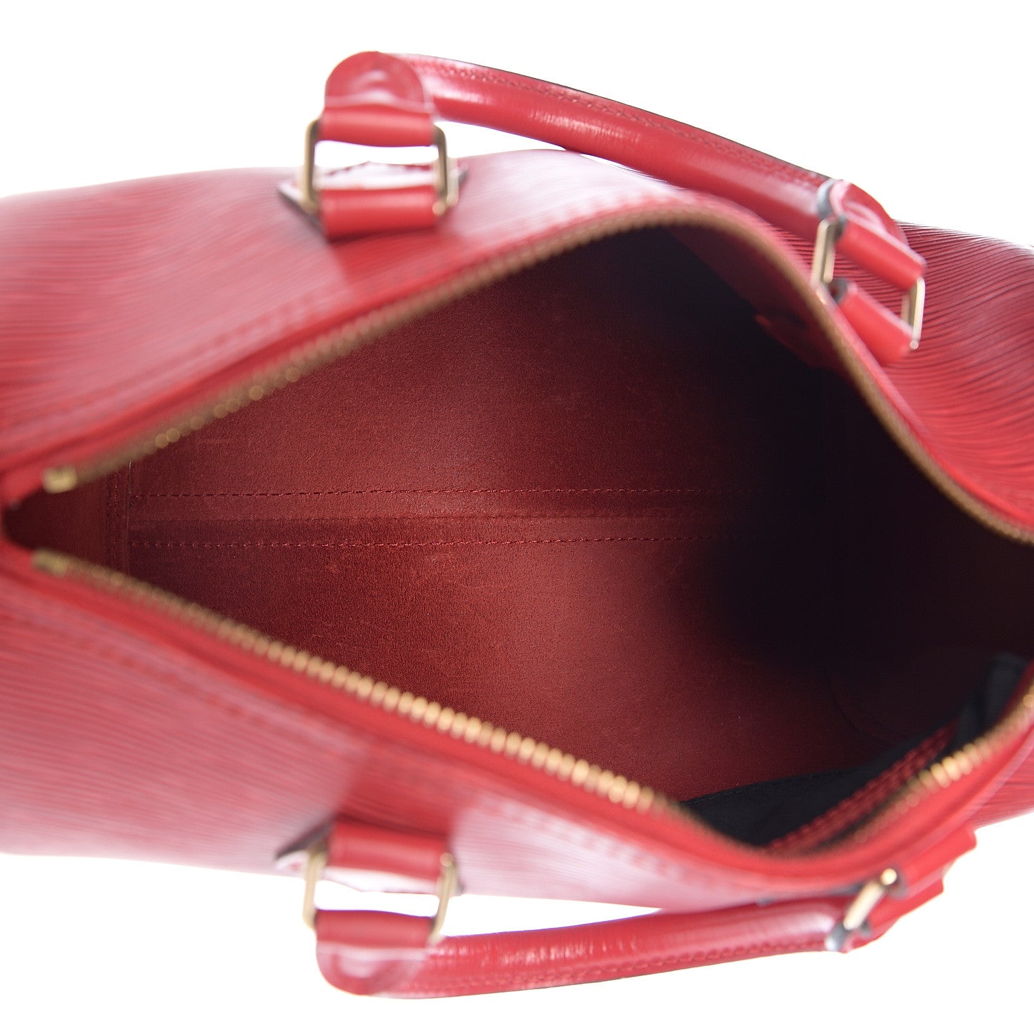Louis Vuitton Epi Speedy 25 Castillan Red 4 of 12