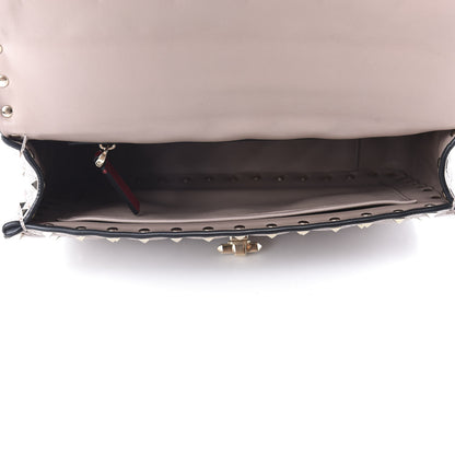 Valentino Garavani Lambskin Medium Rockstud Spike Shoulder Bag Poudre 5 of 9