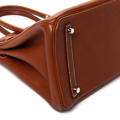 Hermes Natural Barenia Faubourg Birkin 30 Fauve 7 of 8
