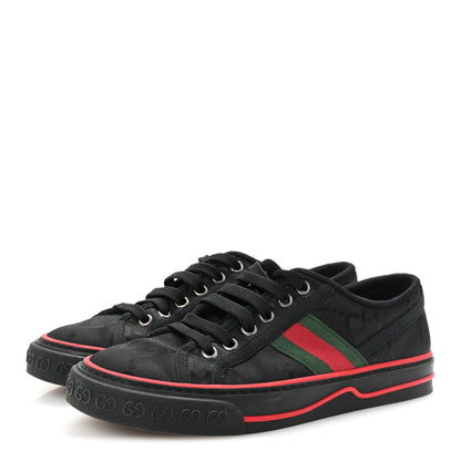 Gucci Econyl Nylon Web Monogram Off The Grid Womens 1977 Tennis Sneakers 36.5 Black 4 of 8