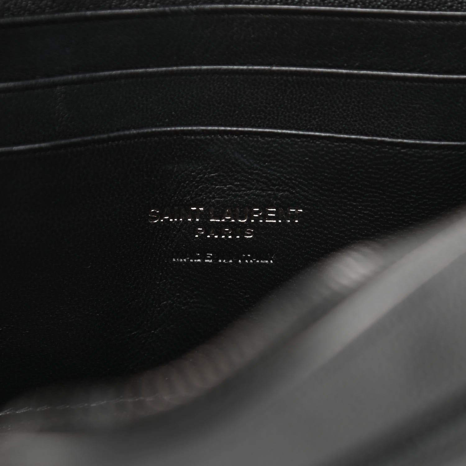 Saint Laurent Grain De Poudre Matelasse Monochrome Monogram Mini Lou Camera Bag Black 6 of 10