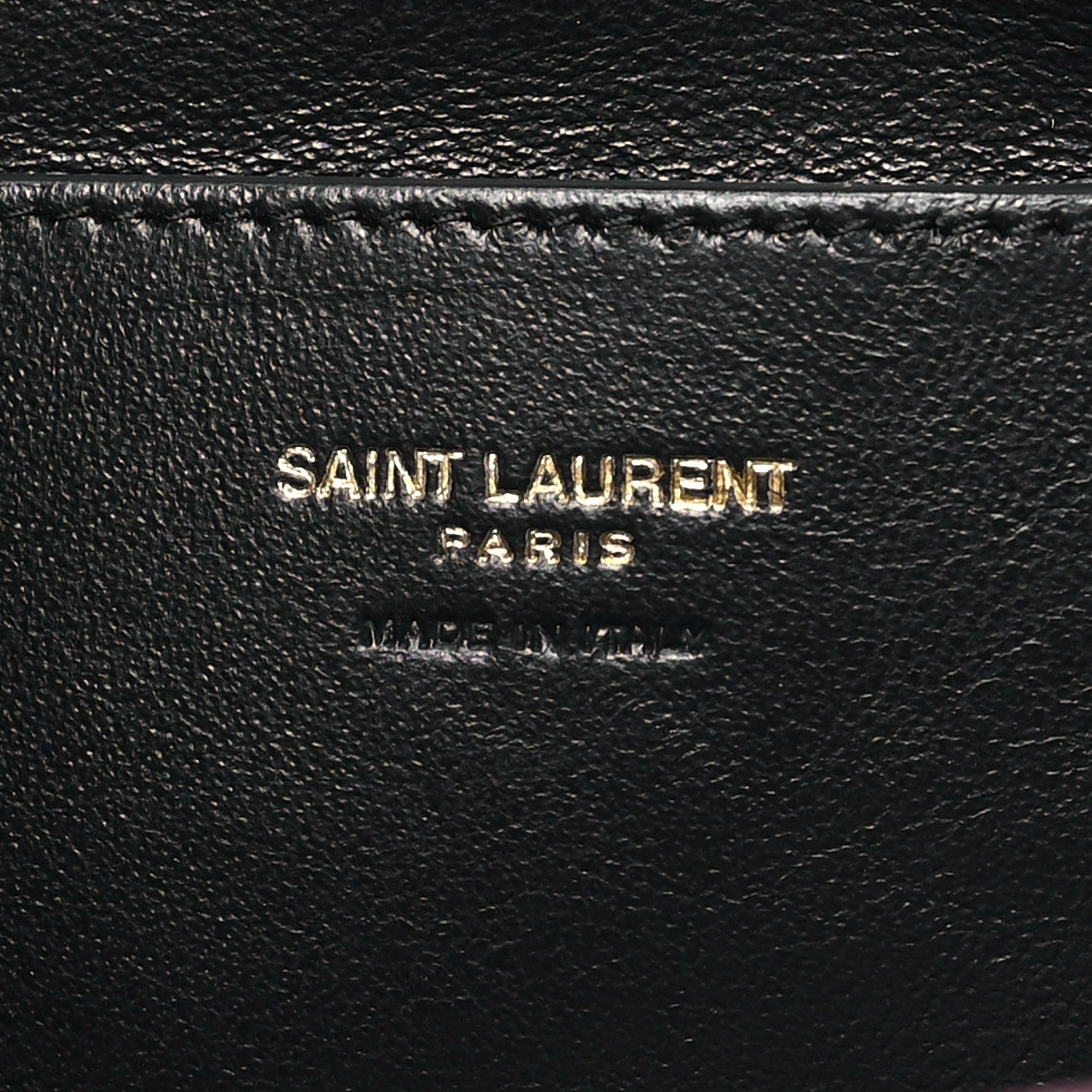 Saint Laurent Lambskin Long Calypso Pouch Rouge Merlot 6 of 10