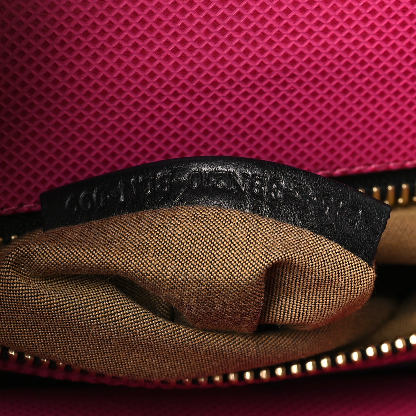 Goatskin Large Peekaboo Iconic Satchel Black Lampone