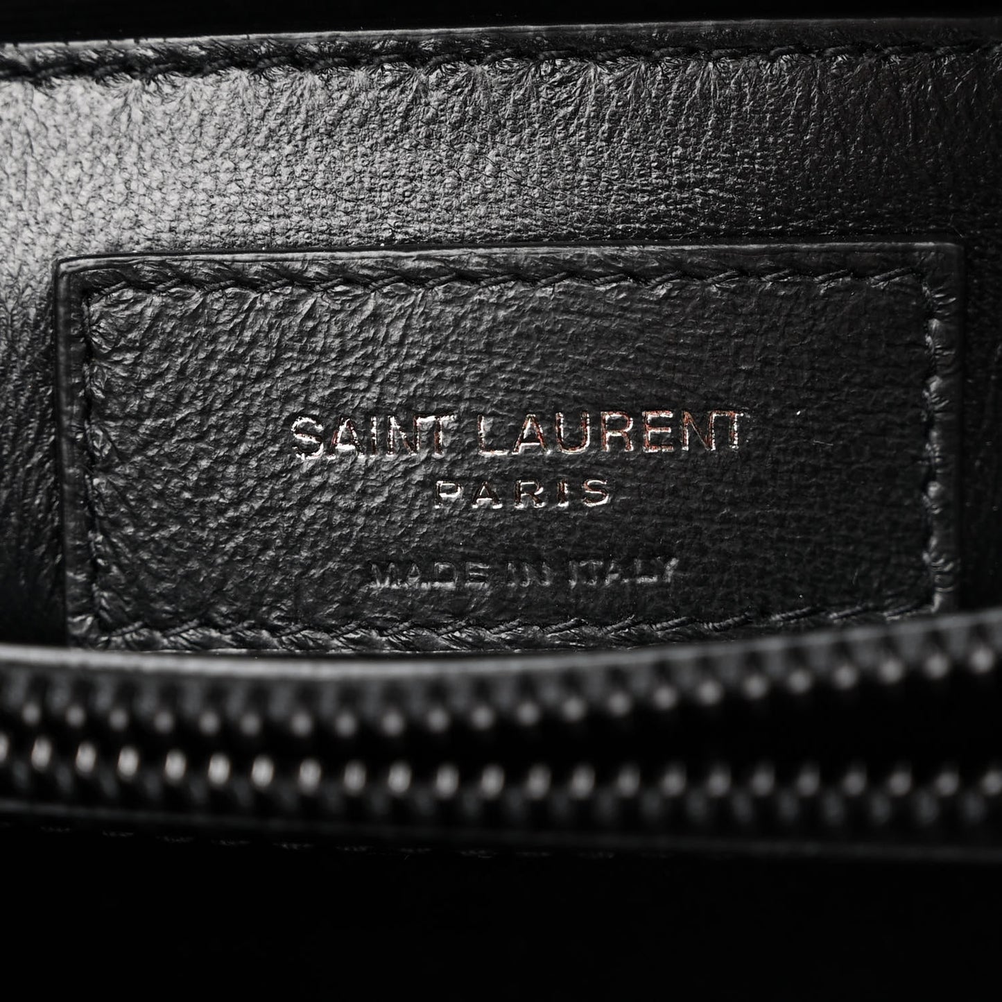 Calfskin Y Quilted Monogram Monochrome Small Loulou Chain Satchel Black