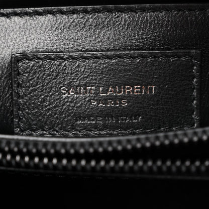 Saint Laurent Calfskin Y Quilted Monogram Monochrome Small Loulou Chain Satchel Black 6 of 10