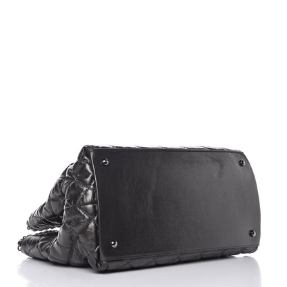Chanel Calfskin Quilted Small Chain Me Tote Dark Grey 4 of 9