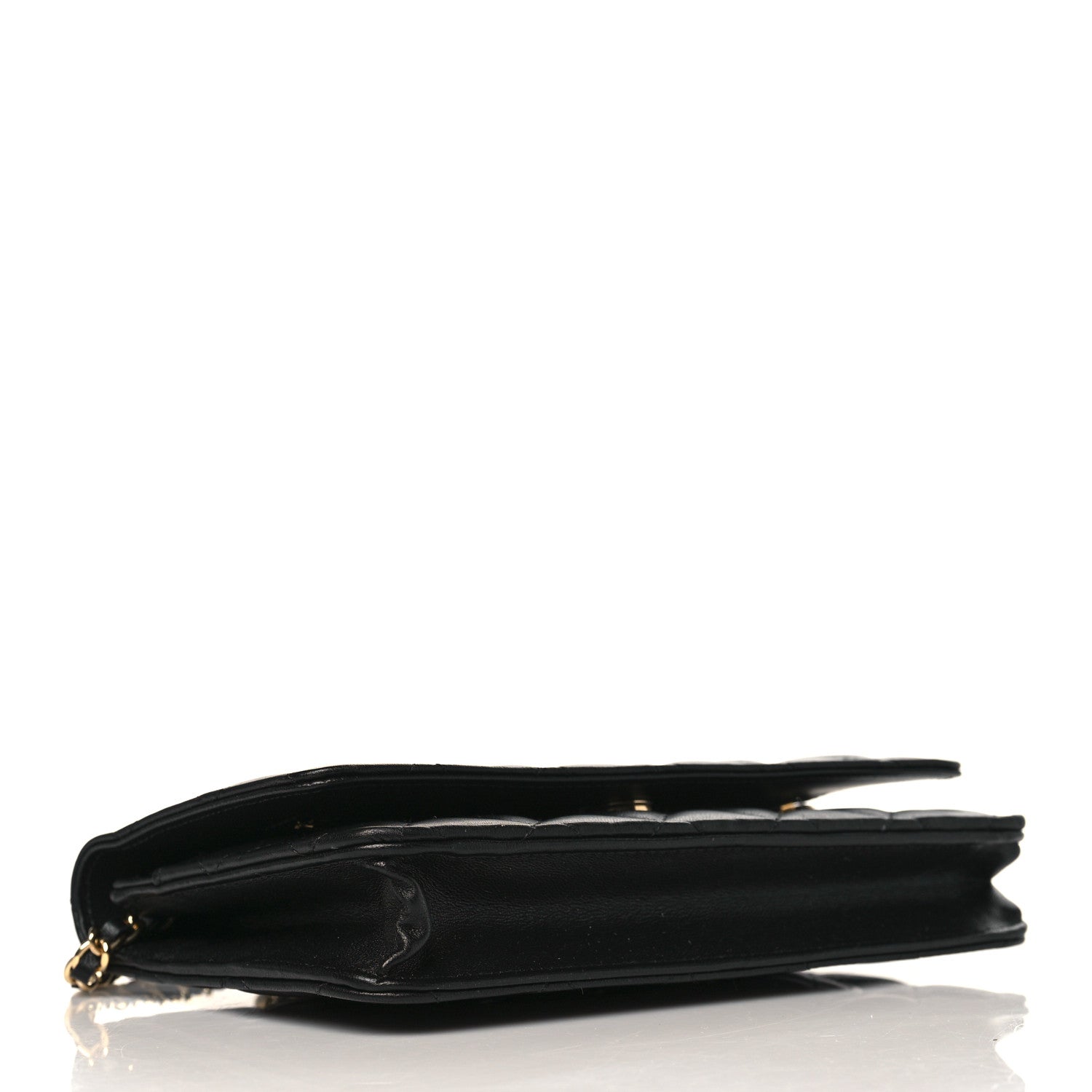 Chanel Lambskin Quilted Wallet On Chain WOC Black 4 of 11