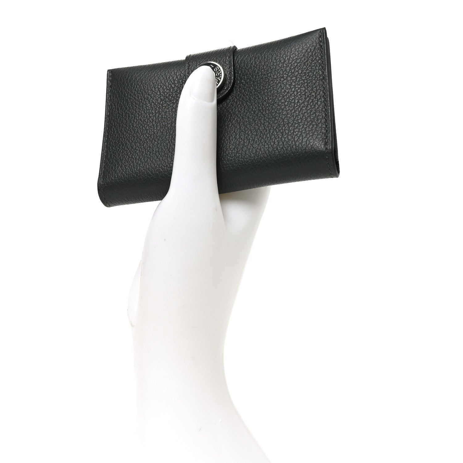 Hermes Evercolor Bi-Color RMS Card Holder Vert Mangrove Vert Amande 2 of 7