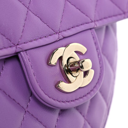 Chanel Lambskin Quilted CC In Love Heart Bag Purple 11 of 11
