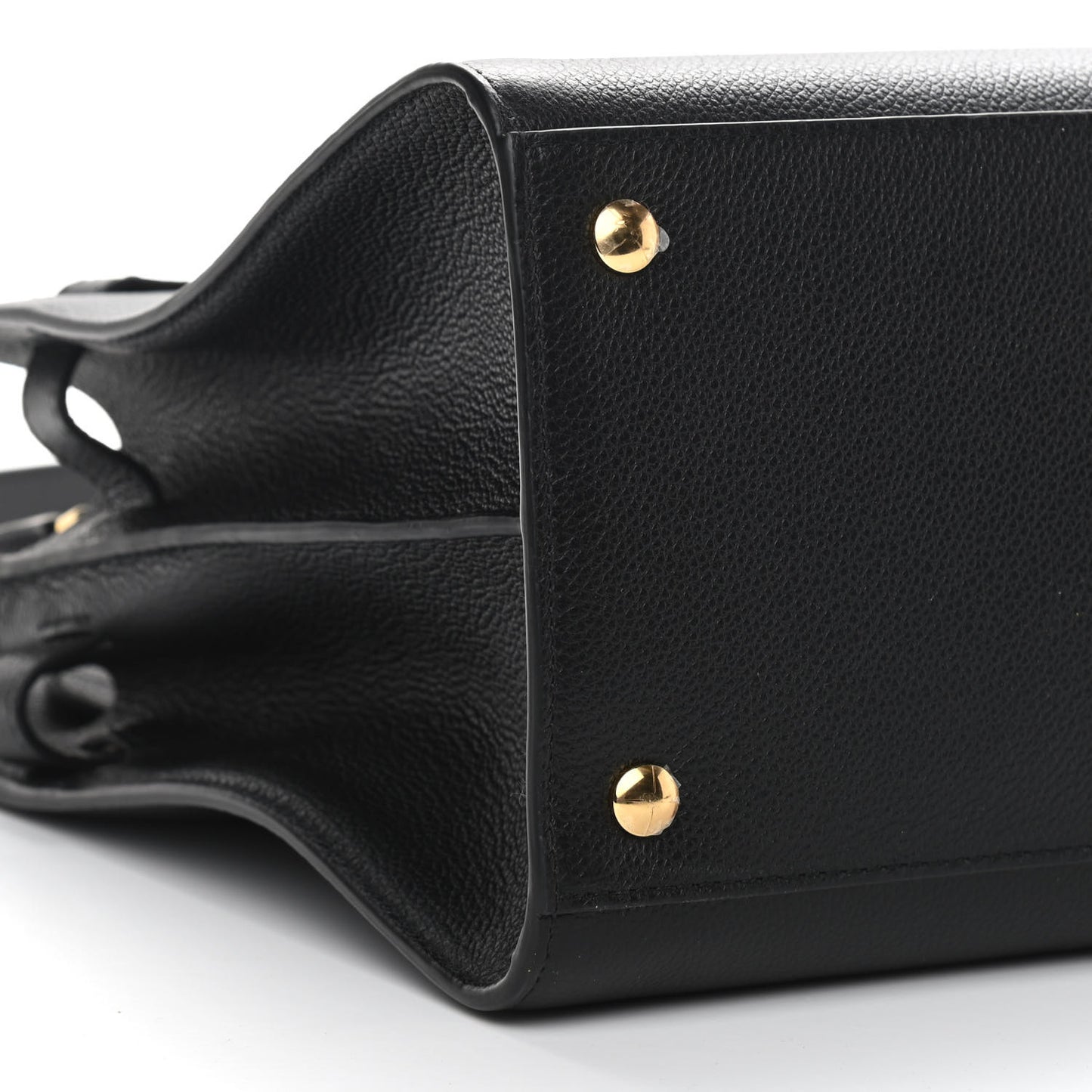 Calfskin Large Tile Tote Black
