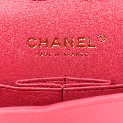 Chanel Caviar Quilted Medium Double Flap Dark Pink 6 of 10