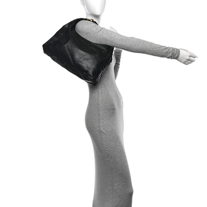 Gucci Calfskin Medium Horsebit Chain Hobo Black 2 of 13