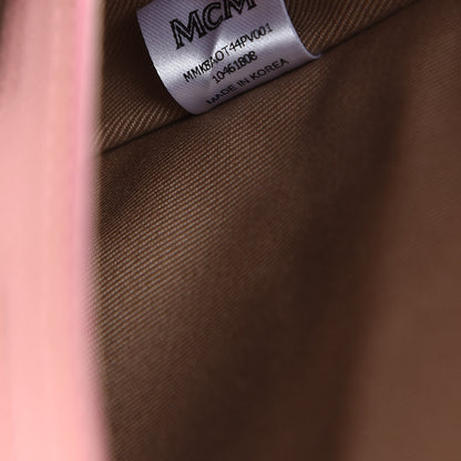 MCM Calfskin Ottomar Monogram Small Backpack Pink 8 of 10