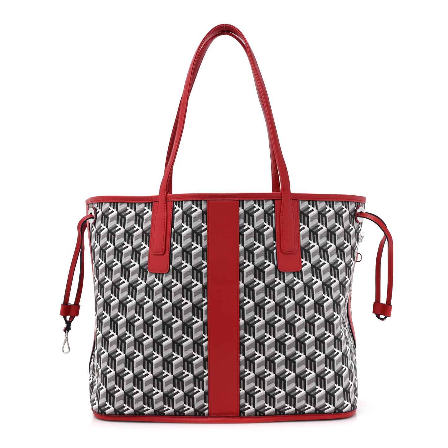 Visetos Medium Liz Reversible Shopper Tote Candy Red