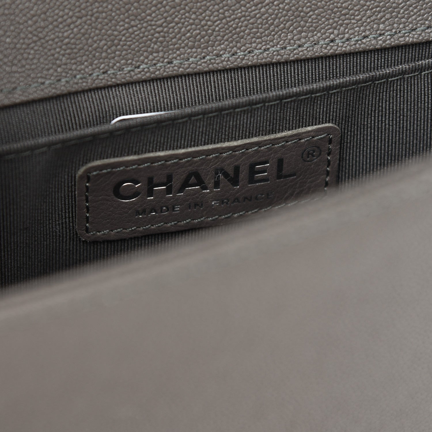 Chanel Caviar Quilted Small Boy Flap Grey 6 of 9