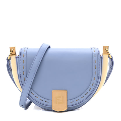 Fendi Vitello King Plexiglass Moonlight Shoulder Bag Azzurro Sky 1 of 8