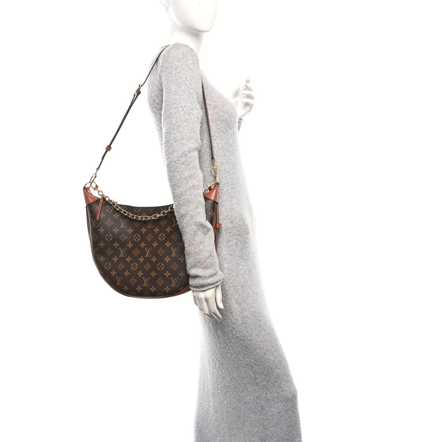 Louis Vuitton Reverse Monogram Loop Hobo 2 of 9
