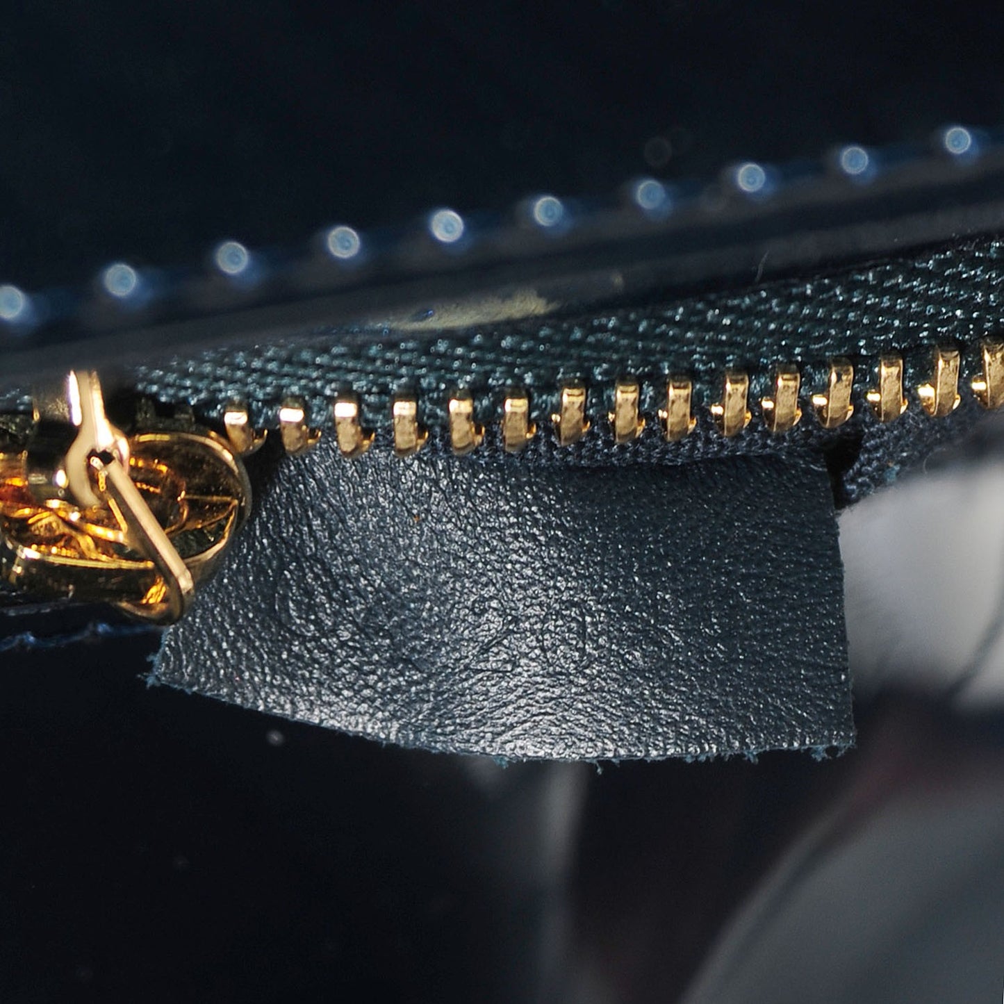 Patent Sobe Clutch Blue Nuit