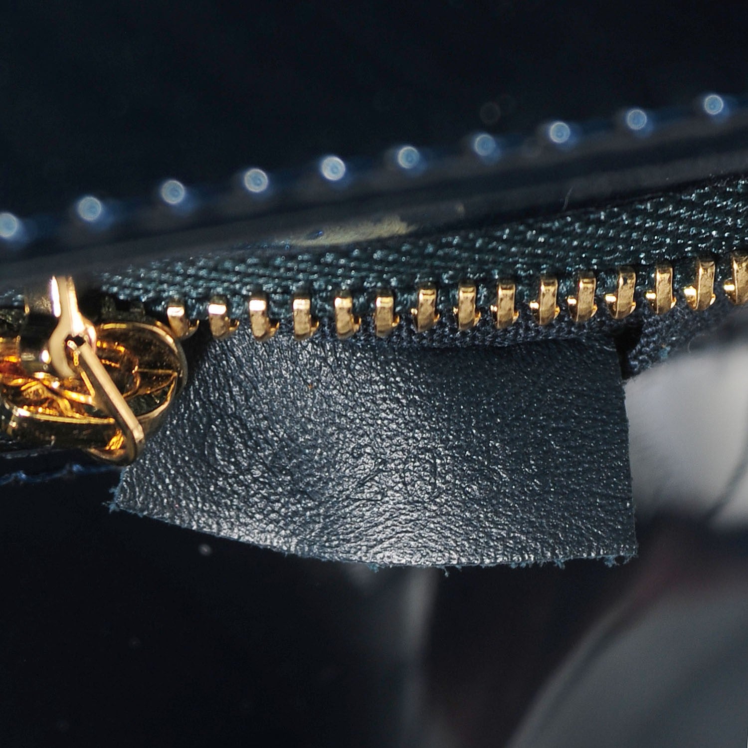Louis Vuitton Patent Sobe Clutch Blue Nuit 7 of 8