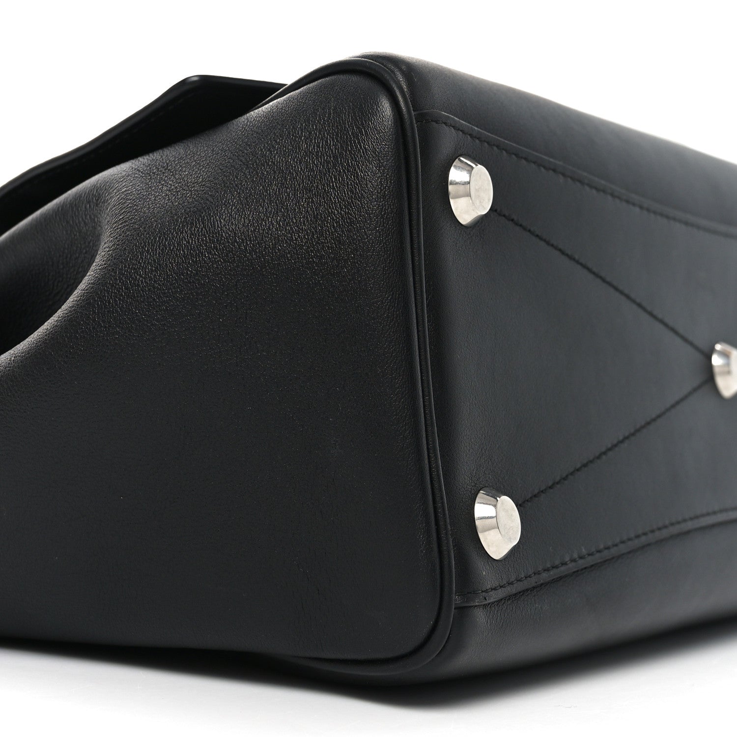 Balenciaga Smooth Calfskin Small Bel Air Carry All Bag Black 8 of 9