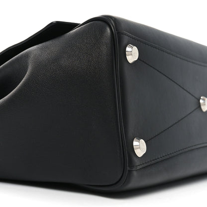 Balenciaga Smooth Calfskin Small Bel Air Carry All Bag Black 8 of 9