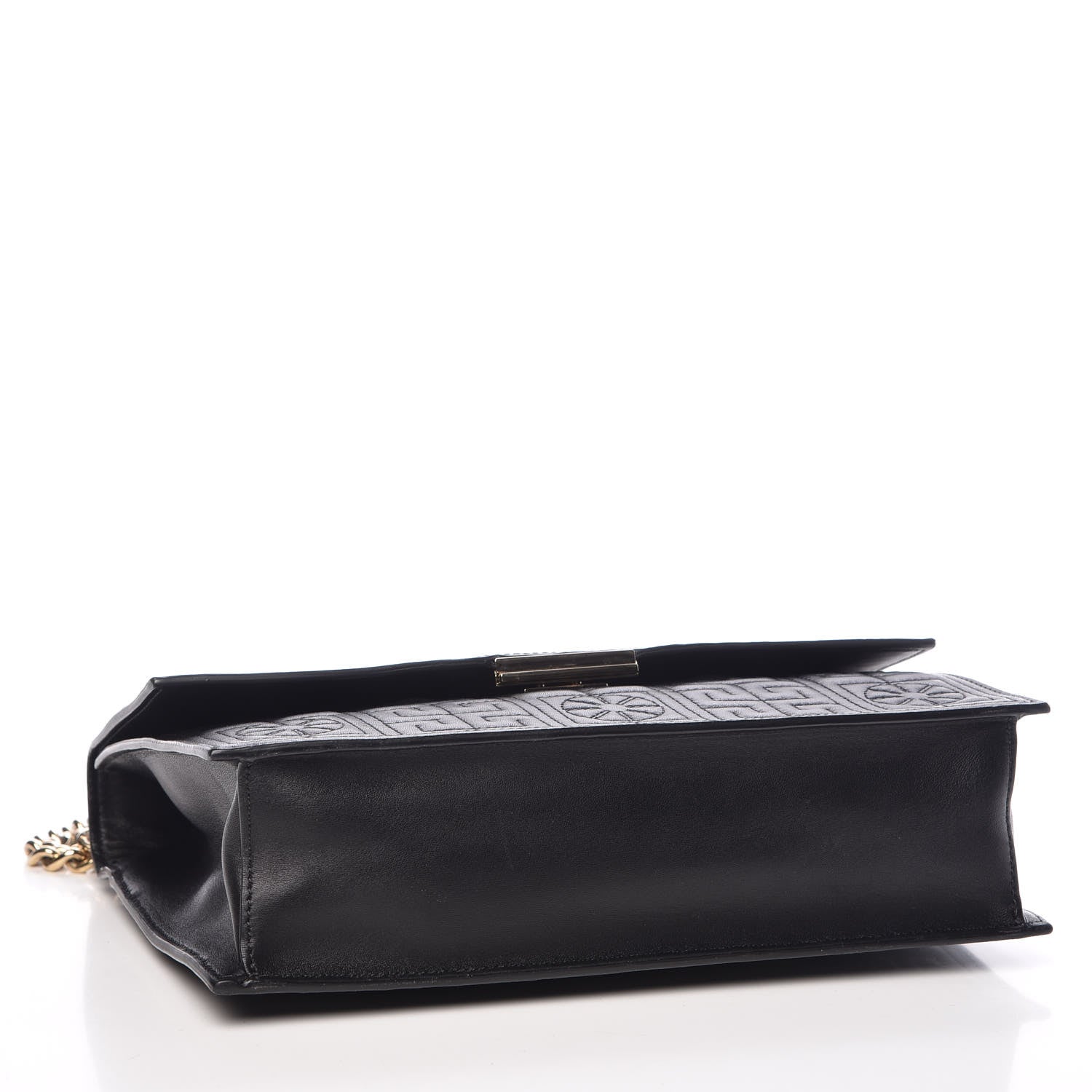 Versace Nappa Ricamo Quilted The Greek Shoulder Bag Black 4 of 11