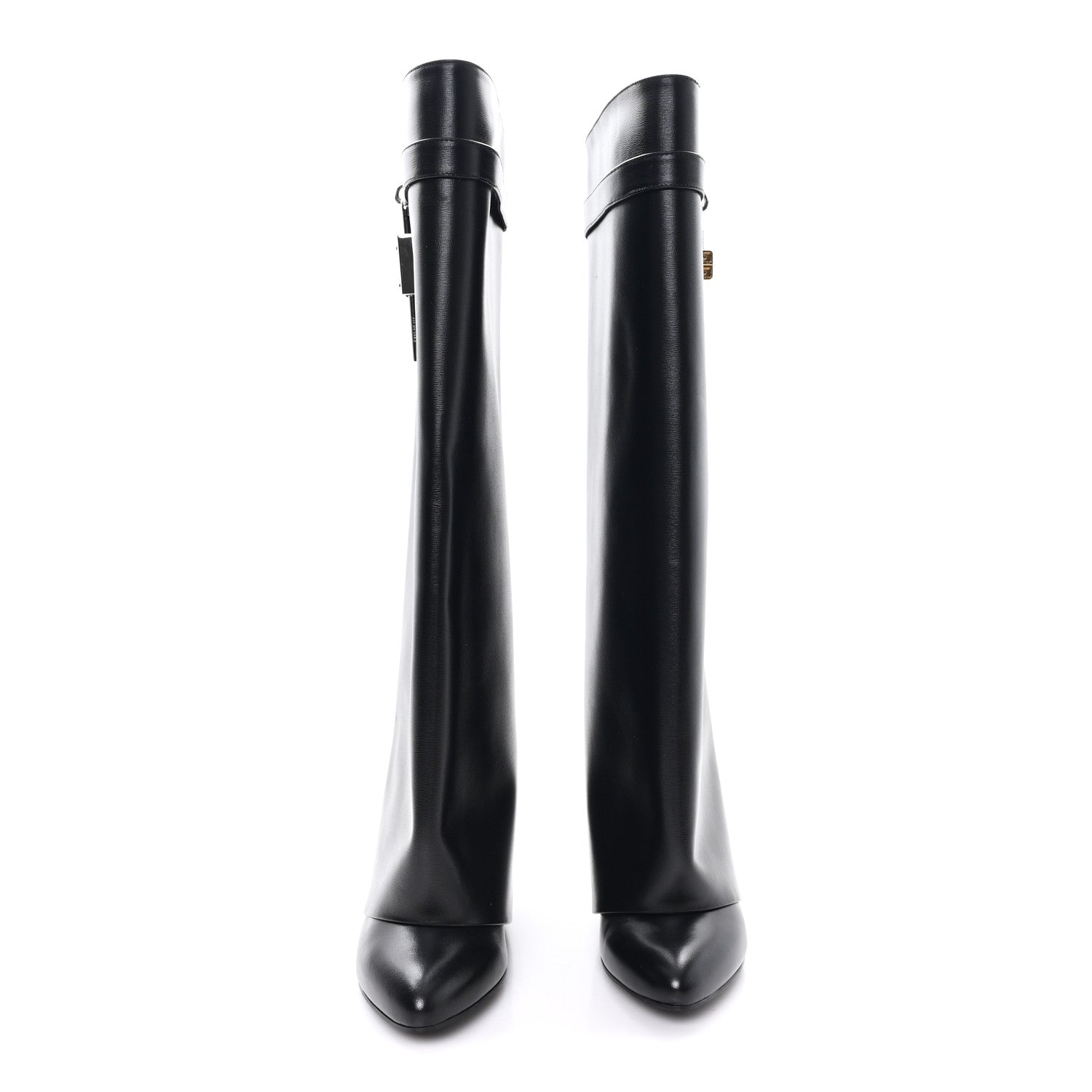 Givenchy Calfskin Shark Lock Pant Boots 39.5 Black 3 of 9