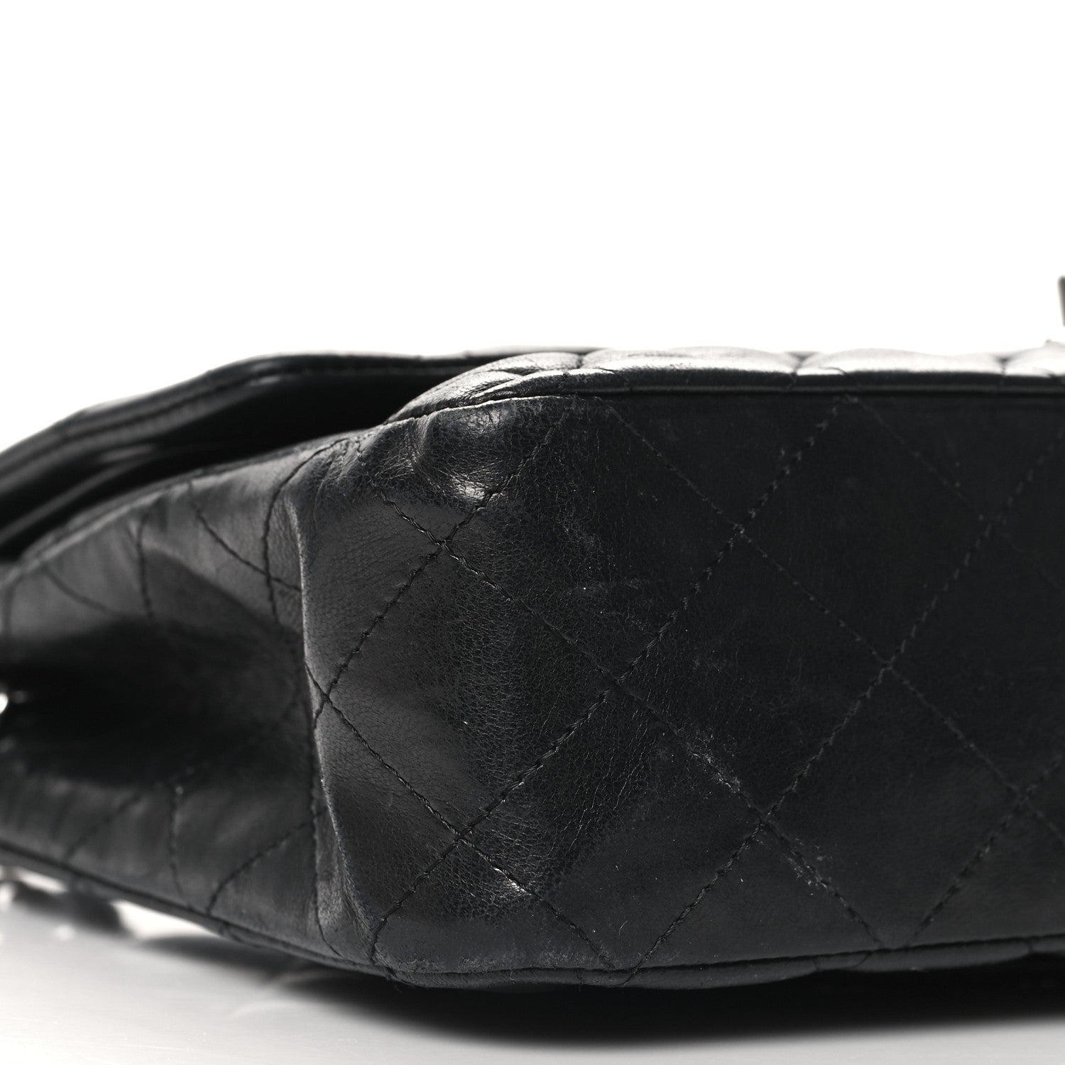 Chanel Lambskin Quilted Medium Double Flap Black 9 of 13