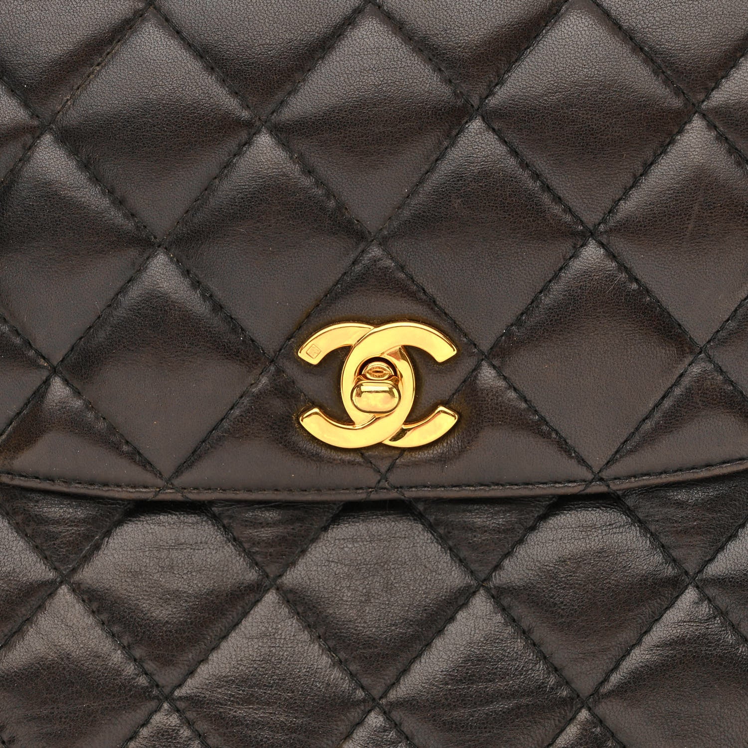 Chanel Lambskin Quilted Flap Bag Black 9 of 12