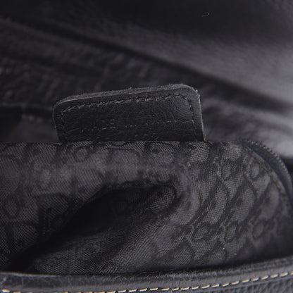Christian Dior Calfskin Saddle Bag Black 7 of 14