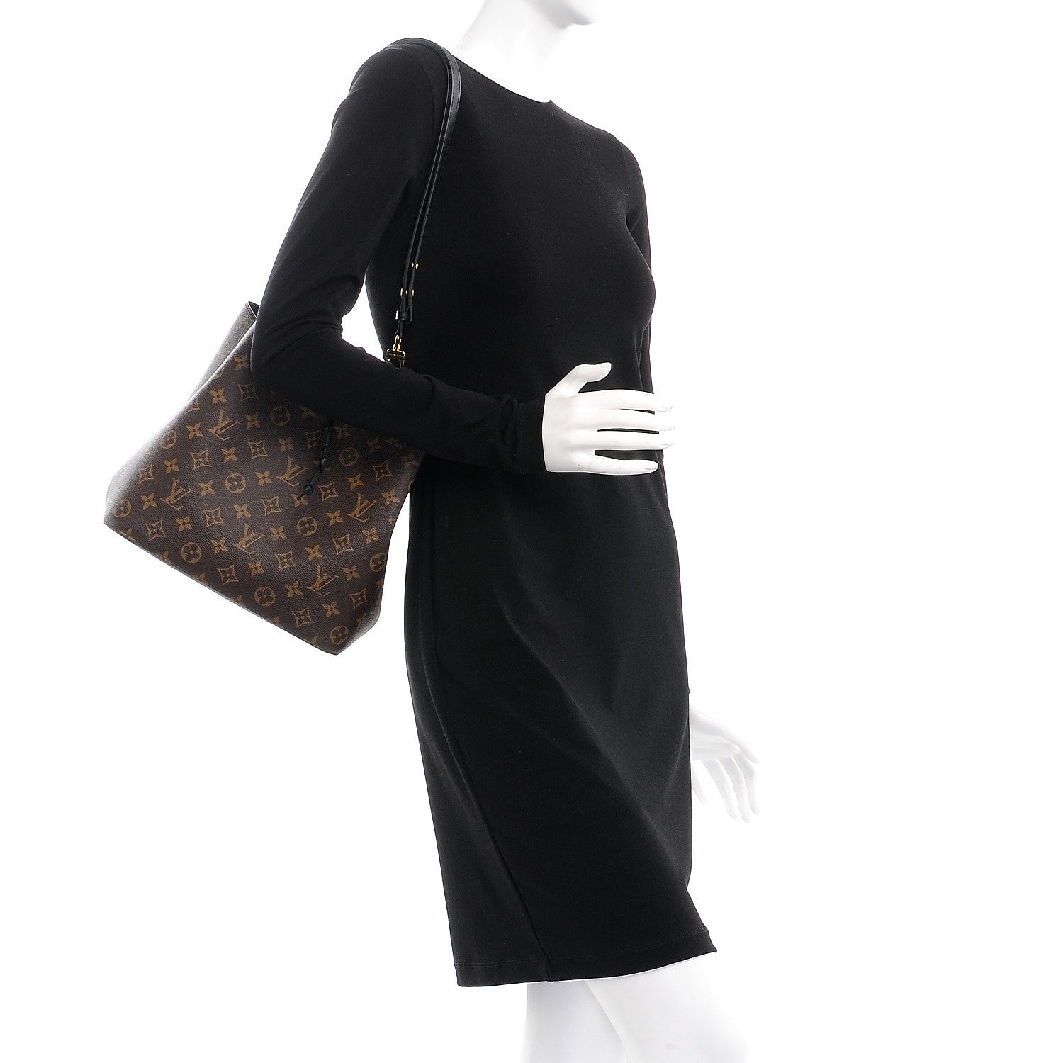 Louis Vuitton Monogram Neonoe MM Black 2 of 8